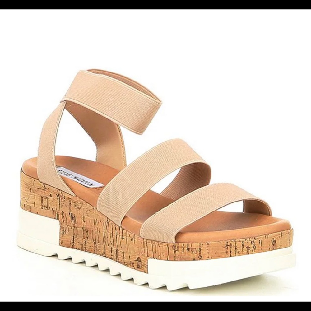 Blush Bandi Platform Sandals. Steve Madden. Size 8